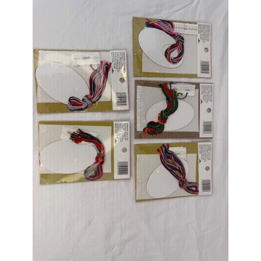Lot of 5‎ Designs for the Needle Vintage Lace Ornament Cross Stitch Kits